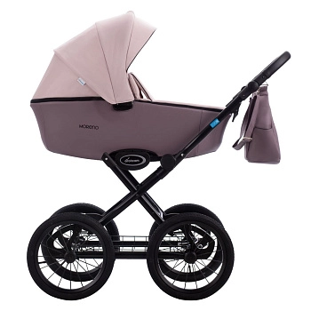 Коляска 2в1 AroTeam MORENO SL (св.розовый+т.пудра кожа)