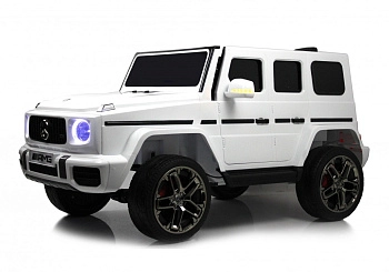 Детский электромобиль RiverToys Mercedes-AMG G63 G111GG, 24V (белый)