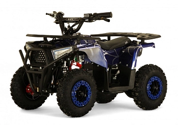 Детский электроквадроцикл RiverToys MIKA (синий Spider)