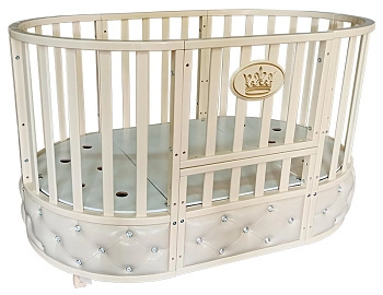 Детская кроватка Oliver Gabriella Elegance 6 в 1 с универсальным маятником и колесами