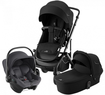 Коляска 3 в 1 Britax Roemer Smile 5Z автокресло Baby-Safe Core (Space Black/Midnight Grey)