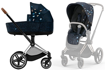 Коляска 2 в 1 Cybex Priam IV (шасси Chrome Brown) (Jewels of Nature)