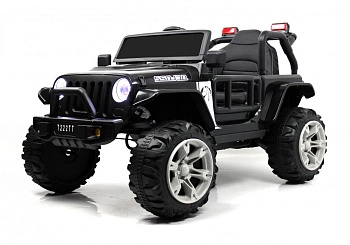 Детский электромобиль RiverToys T222TT 4WD (черный)