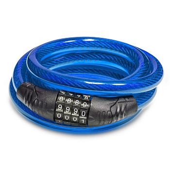Замок противоугонный кодовый Color (Blue)
