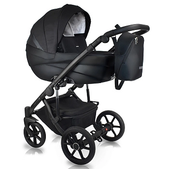 Коляска 2в1 BEXA IDEAL (черный+черная кожа)