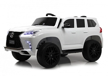 Детский электромобиль RiverToys Lexus 570 E555EE (белый)