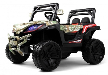 Детский электромобиль RiverToys L888LL (зеленый камуфляж)