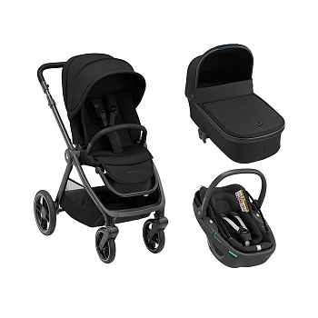 Коляска 3 в 1 Maxi-Cosi Oxford Coral 360 (Essential Black)