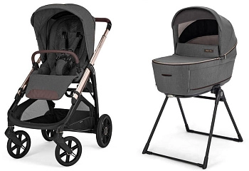 Коляска 2 в 1 Inglesina Aptica 2025 с подставкой под люльку Stand Up New (Velvet Grey)