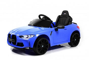 Детский электромобиль RiverToys BMW M4 A004AA (синий)