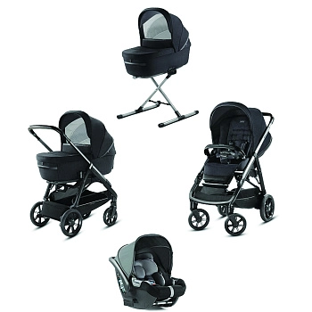 (не использовать)Коляска 3 в 1 Inglesina Aptica System Quattro (Mystik Black/Iridium)