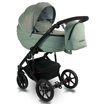 Коляска 2в1 BEXA IDEAL (шалфей+шалфей кожа)