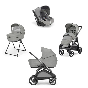 (не использовать)Коляска 3 в 1 Inglesina Aptica с подставкой под люльку Stand Up New (Satin Grey)