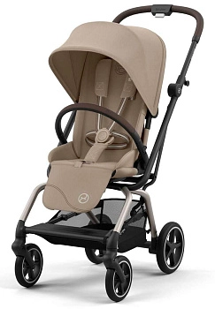 Прогулочная коляска Cybex Eezy S Twist Plus 2 TPE 2024 (Almond Beige с дождевиком и бампером)