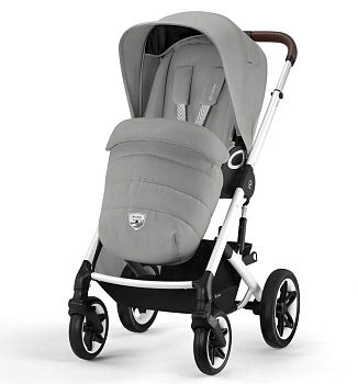 Прогулочная коляска Cybex Talos S Lux SLV (Stone Grey с дождевиком)