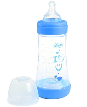 Бутылочка Chicco Perfect 5, норм.поток,с/с, 240 мл (Boy)