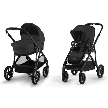 Коляска 2 в 1 Cybex Gazelle S BLK (Moon Black с дождевиками)