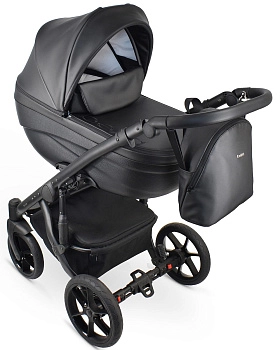 Детская коляска Bexa Ideal Eco 2 в 1 (IE 01 черный+черная кожа)