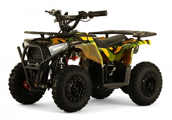 Детский электроквадроцикл RiverToys MIKA (желтый камуфляж)