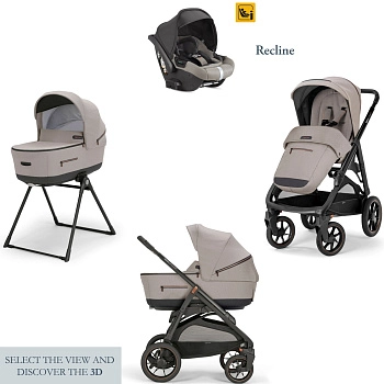 Коляска 3 в 1 Inglesina Aptica XT (DRW I-Size) с подставкой под люльку Stand Up (Tundra Beige)