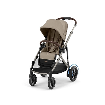Прогулочная коляска Cybex E-Gazelle S TPE (Almond Beige с корзиной)