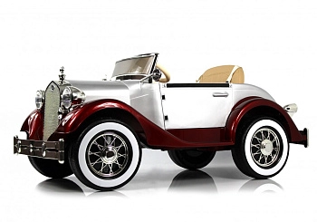 Детский электромобиль RiverToys X005XX (красно-серебристый)