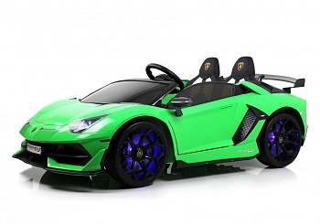 Детский электромобиль RiverToys Lamborghini Aventador SVJ A111MP (зеленый)
