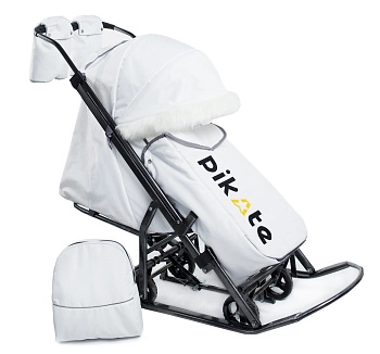 Санки-коляска Pikate Премьер  (Белый)