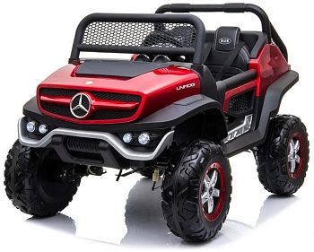 Детский электромобиль RiverToys Mercedes-Benz Unimog Concept P555BP (Вишневый глянец)
