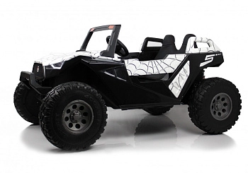 Детский электромобиль RiverToys A707AA LUX 4WD (белый Spider)