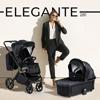 Коляска 2 в 1 Sweet Baby Elegante GL (Black)
