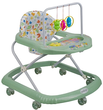 Детские ходунки Indigo Карусельки С (зеленый)