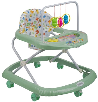 Детские ходунки Indigo Карусельки (зеленый)