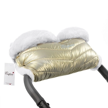 Муфта для рук на коляску Esspero Cosy White (Gold)