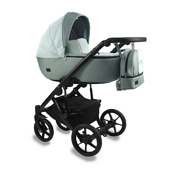 Коляска 2в1 BEXA AIR  (шалфей кожа+шалфей)