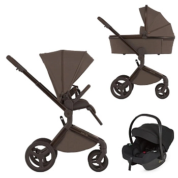 Коляска 3 в 1 ANEX Flo с адаптерами ((fl-07c) Browny)