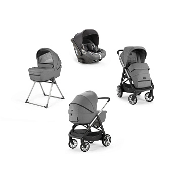 (не использовать)Коляска 3 в 1 Inglesina Aptica System Quattro (Kensington Grey/Graphite)