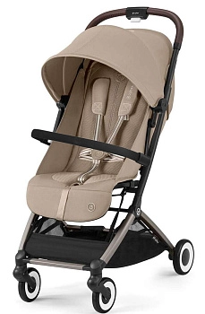 Прогулочная коляска Cybex Orfeo TPE (Almond Beige с дождевиком и бампером)