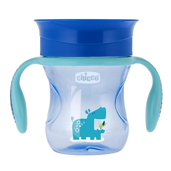 Чашка-поильник Chicco Perfect Cup, 12 мес.+, 200мл (голубой)