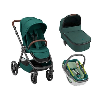 Коляска 3 в 1 Maxi-Cosi Oxford Coral 360 (Essential Green)