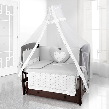 Комплект постельного белья Beatrice Bambini Cuore Stella (GRIGIO BIANCO)