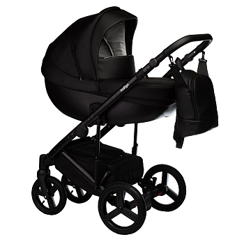 Коляска 2 в 1 Indigo TOUR ECO  (черная кожа)