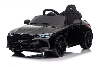 Детский электромобиль RiverToys BMW M4 A004AA (черный)