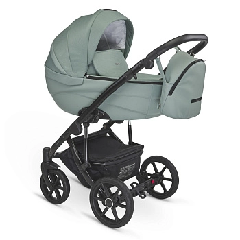 Коляска 2в1 BEXA IDEAL (оливковый+оливковая кожа)