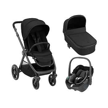 Коляска 3 в 1 Maxi-Cosi Oxford Pebble 360 (Essential Black)