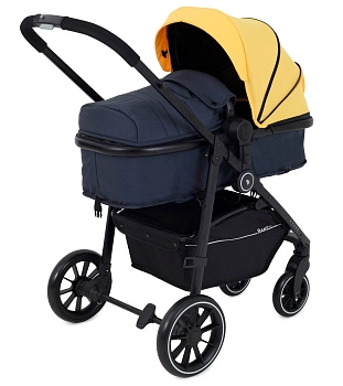 Детская коляска трансформер Rant basic Azure (Yellow)
