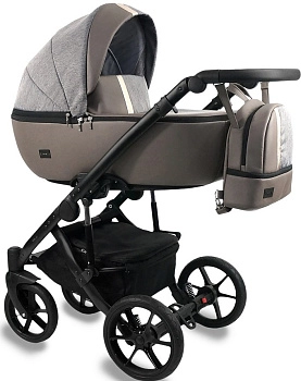 Коляска 2в1 BEXA AIR  (латте кожа+латте)