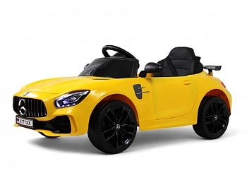 Детский электромобиль RiverToys Mercedes-Benz AMG GT X777XX (желтый)