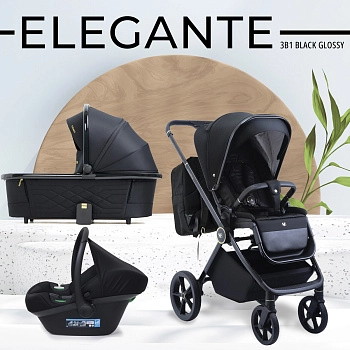 Коляска 3 в 1 Sweet Baby Elegante GL (Black)