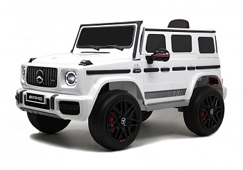 Детский электромобиль RiverToys Mercedes-AMG G63 4WD K999KK (белый)